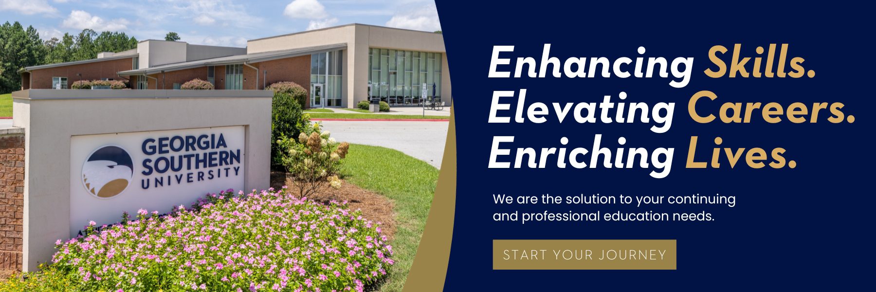 Enhancing Skills.
Elevating Careers.
Enriching Lives.

We are the solution to your continuing and professional education needs.

Start Your Journey