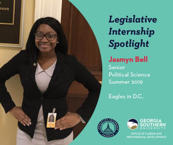Internship Spotlight: Jasmyn Bell, Senior Summer 2019, Political Science